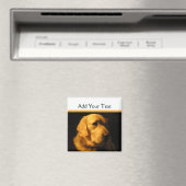 Golden Retriever Portrait Magnet (In Situ (Geschirrspüler))