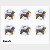 Golden Retriever Portrait Sticker (Blatt)