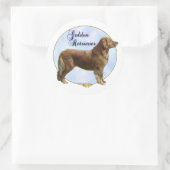 Golden Retriever Portrait Sticker (Tasche)