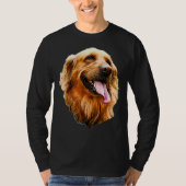 Golden Retriever Portrait T-Shirt (Vorderseite)