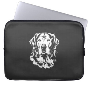 Golden Retriever-Porträt Minimalistische Kleidung Laptopschutzhülle