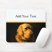 Golden retriever-Porträt Mousepad (Mit Mouse)
