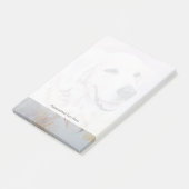 Golden retriever post-it klebezettel (angewinkelt)