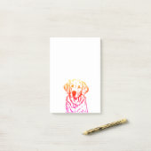 Golden Retriever Post-It Notes Klebezettel (Auf Schreibtisch)