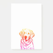 Golden Retriever Post-It Notes Post-it Klebezettel (Vorderseite)