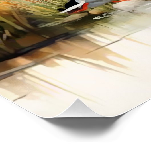 Golden Retriever Poster (Ecke)