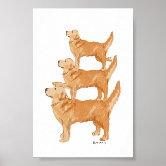 Golden Retriever Poster (Vorne)
