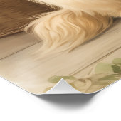 Golden Retriever Poster (Ecke)