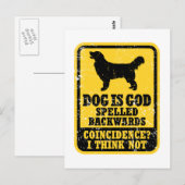 Golden Retriever Postkarte (Vorne/Hinten)