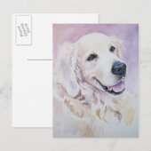 Golden Retriever Postkarte (Vorne/Hinten)