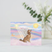 Golden Retriever Postkarte (Stehend Vorderseite)
