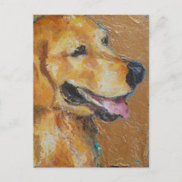 Golden Retriever Postkarte