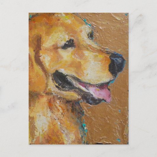 Golden Retriever Postkarte (Vorderseite)