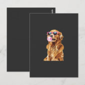 Golden Retriever Postkarte (Vorne/Hinten)