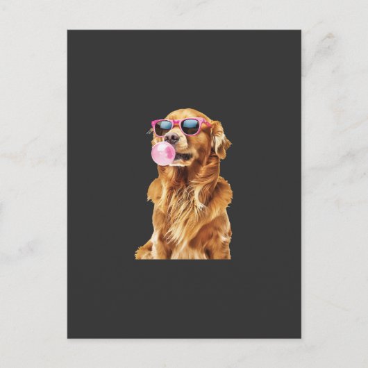 Golden Retriever Postkarte (Vorderseite)
