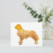 Golden Retriever Postkarte (Stehend Vorderseite)