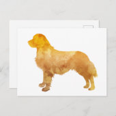 Golden Retriever Postkarte (Vorne/Hinten)