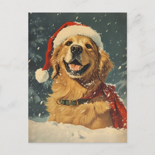 Golden Retriever Postkarte (Vorderseite)