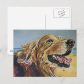 Golden Retriever Postkarte (Vorne/Hinten)