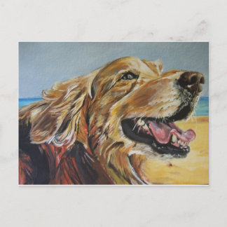 Golden Retriever Postkarte