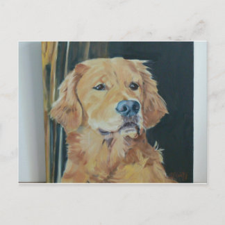 Golden Retriever Postkarte