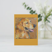 Golden Retriever Postkarte (Stehend Vorderseite)