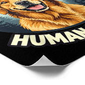 Golden Retriever Professional Human Trainer Funny  Poster (Ecke)