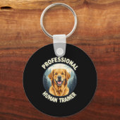 Golden Retriever Professional Human Trainer Funny  Schlüsselanhänger (Vorderseite)