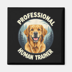 Golden Retriever Profi-Human-Trainer Lustig  Magnet