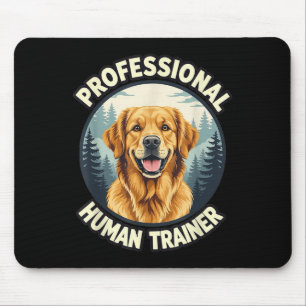Golden Retriever Profi-Human-Trainer Lustig Mousepad