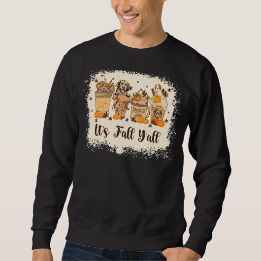 Golden Retriever Pumpkin Gewürz Latte Herbst Herbs Sweatshirt (Vorderseite)
