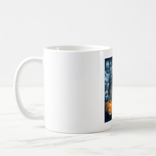 Golden Retriever Pumpkin Starry Night Dog Mom Van Kaffeetasse (Links)