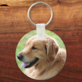 Golden Retriever Pup Schlüsselanhänger (Vorderseite)