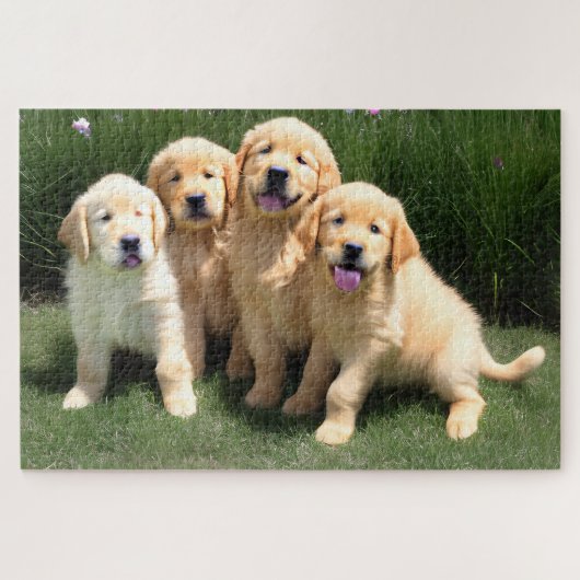 Golden Retriever Puppies Jigsaw Puzzle (Horizontal)