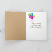 Golden Retriever Puppy 104. Geburtstagkarte Karte (Innenseite)