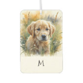 Golden Retriever Puppy Autolufterfrischer (Vorderseite)