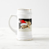 Golden Retriever Puppy Bierglas (Links)
