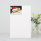 Golden Retriever Puppy Briefpapier (Stehend Vorderseite)