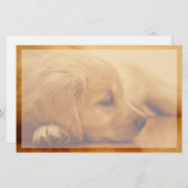 Golden Retriever Puppy Briefpapier (Vorne/Hinten)