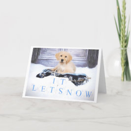 Golden Retriever Puppy Christmas Card Feiertagskarte