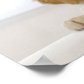 Golden Retriever Puppy Christmas Poster (Ecke)