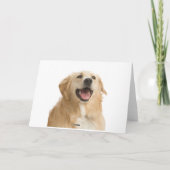 Golden Retriever Puppy Dog Blank Greeting Notecard Karte (Rückseite)