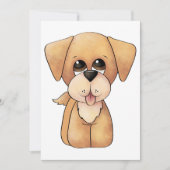 Golden Retriever Puppy Einladung (Vorderseite)