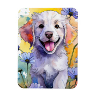 Golden Retriever Puppy Foto Magnet