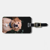 Golden Retriever Puppy Gepäckanhänger (Vorderseite horizontal)
