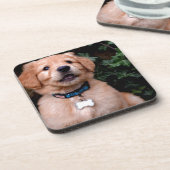 Golden Retriever Puppy Getränkeuntersetzer (Linke Seite)