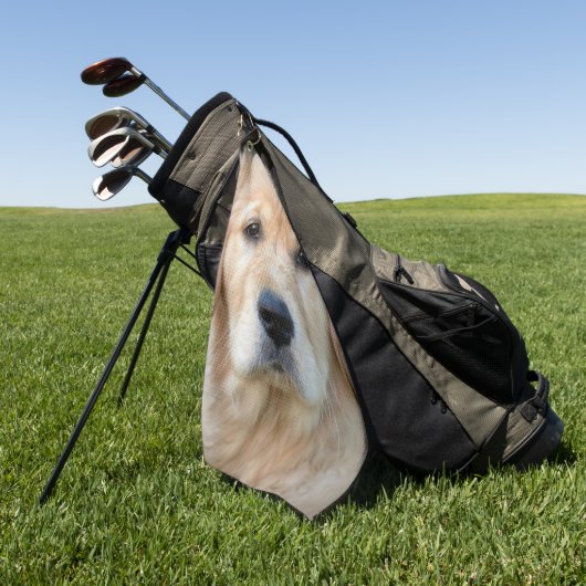 Golden Retriever Puppy Golfhandtuch (Gras)
