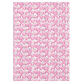 Golden Retriever Puppy in Pink Garden Tischdecke (Vorderseite)