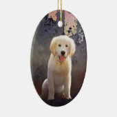 Golden Retriever Puppy Keramikornament (Rechts)