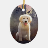 Golden Retriever Puppy Keramikornament (Vorne)